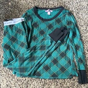 Victoria’s Secret thermal waffle pajama set